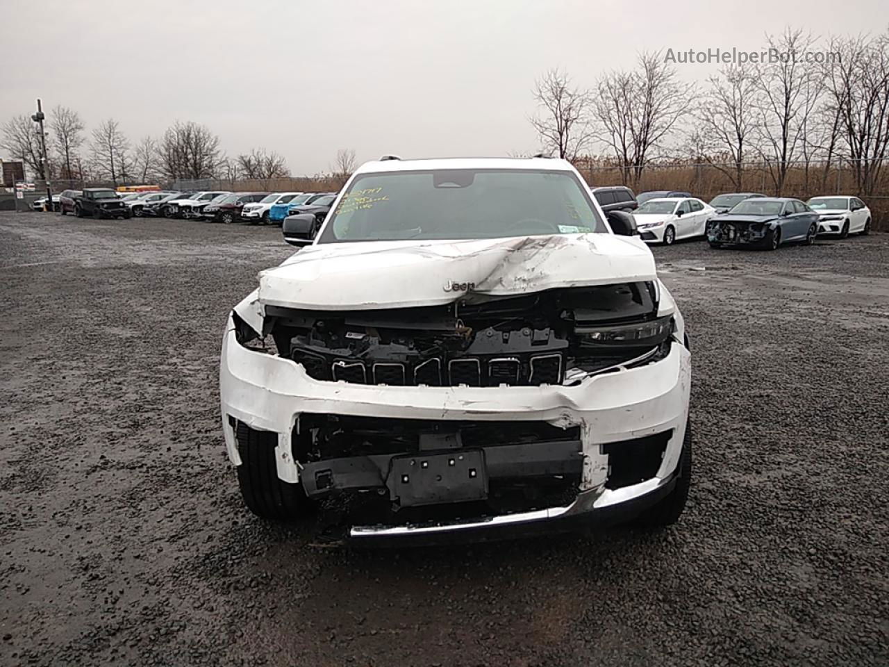 2021 Jeep Grand Cherokee L Limited White vin: 1C4RJKBG5M8123200