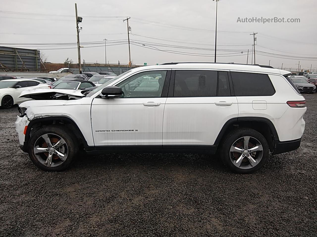 2021 Jeep Grand Cherokee L Limited White vin: 1C4RJKBG5M8123200