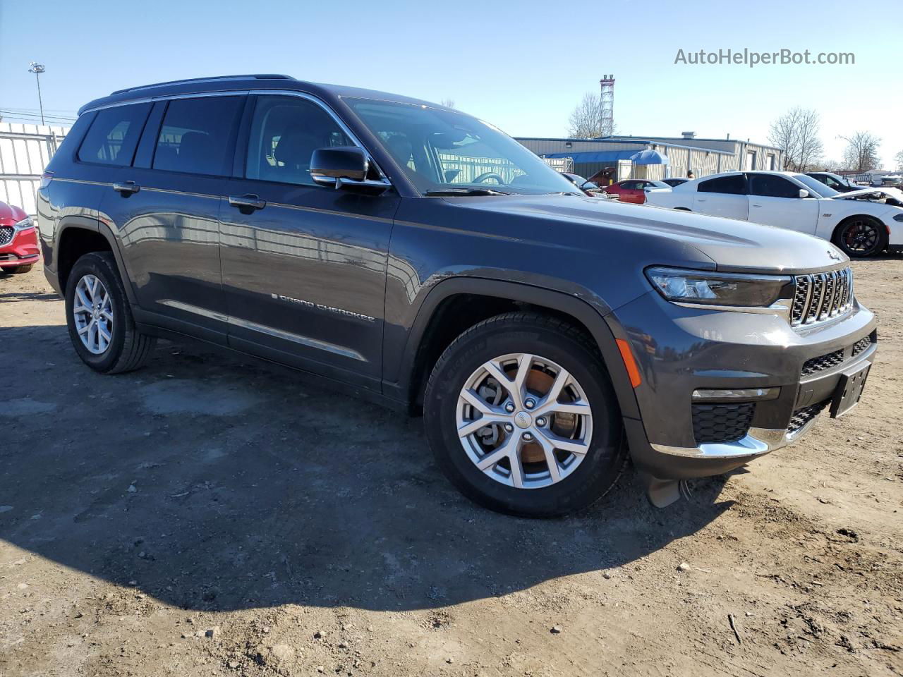 2021 Jeep Grand Cherokee L Limited Серый vin: 1C4RJKBG6M8189948