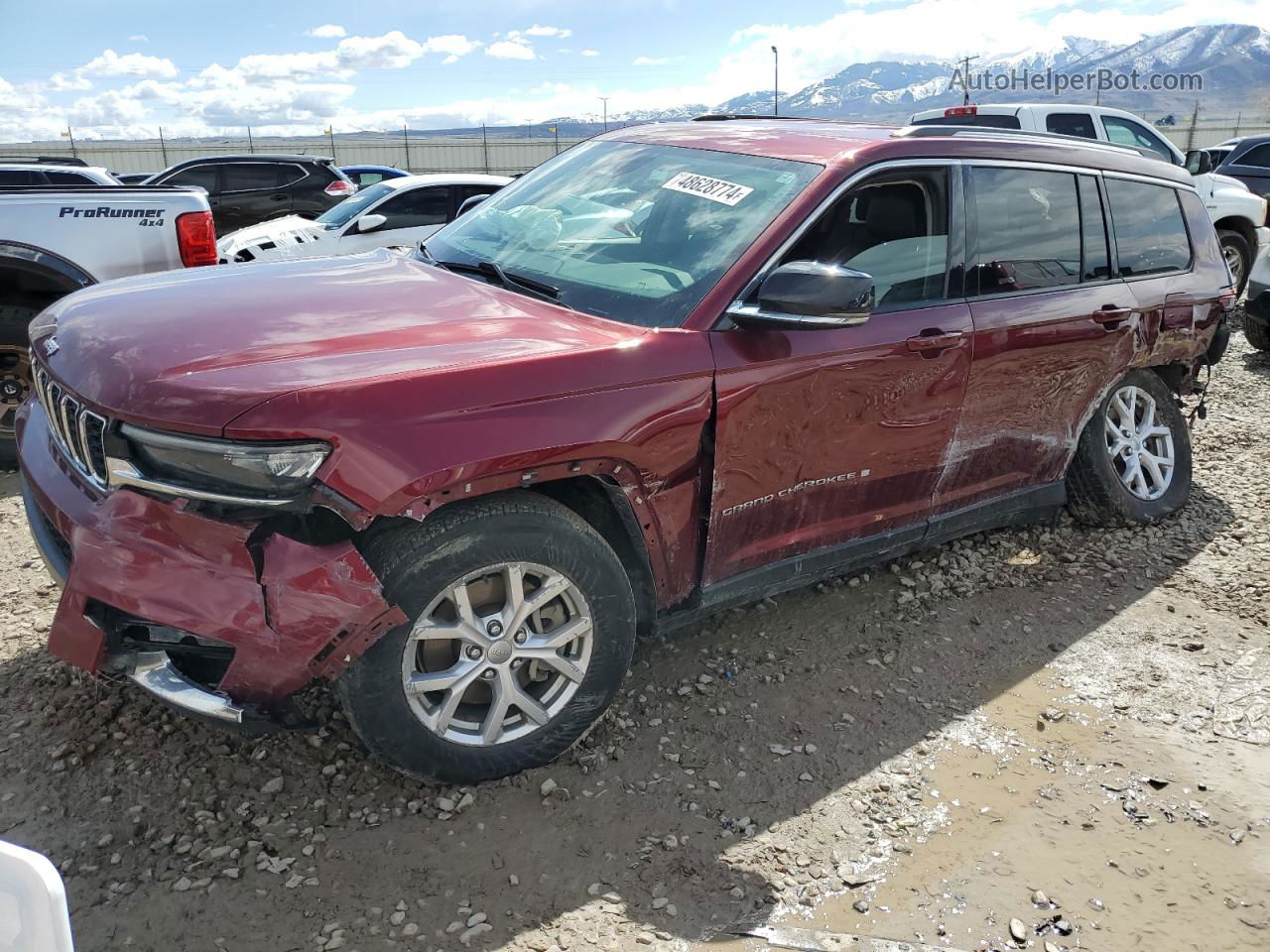 2021 Jeep Grand Cherokee L Limited Maroon vin: 1C4RJKBG7M8182815