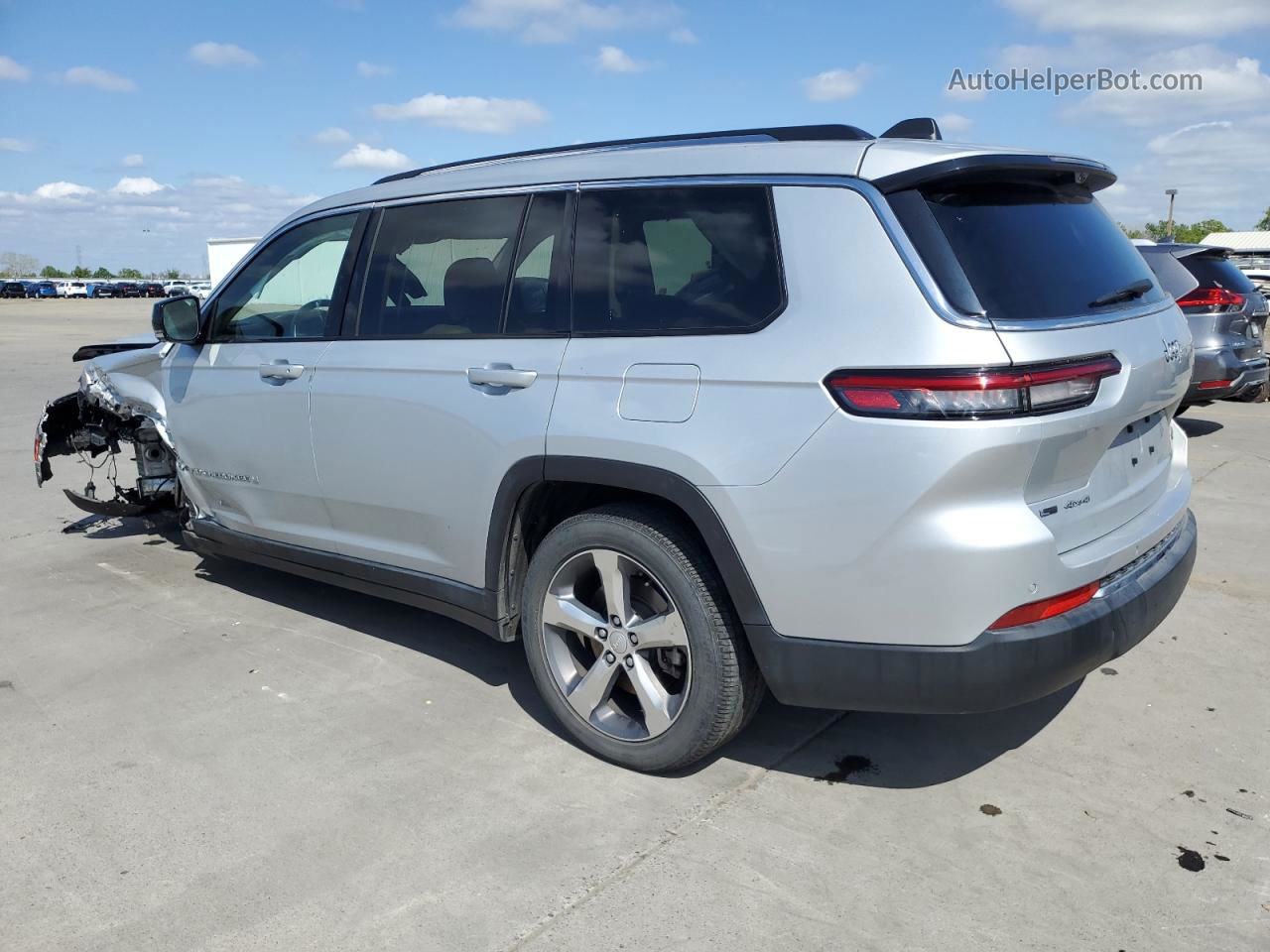 2021 Jeep Grand Cherokee L Limited Silver vin: 1C4RJKBG8M8102440