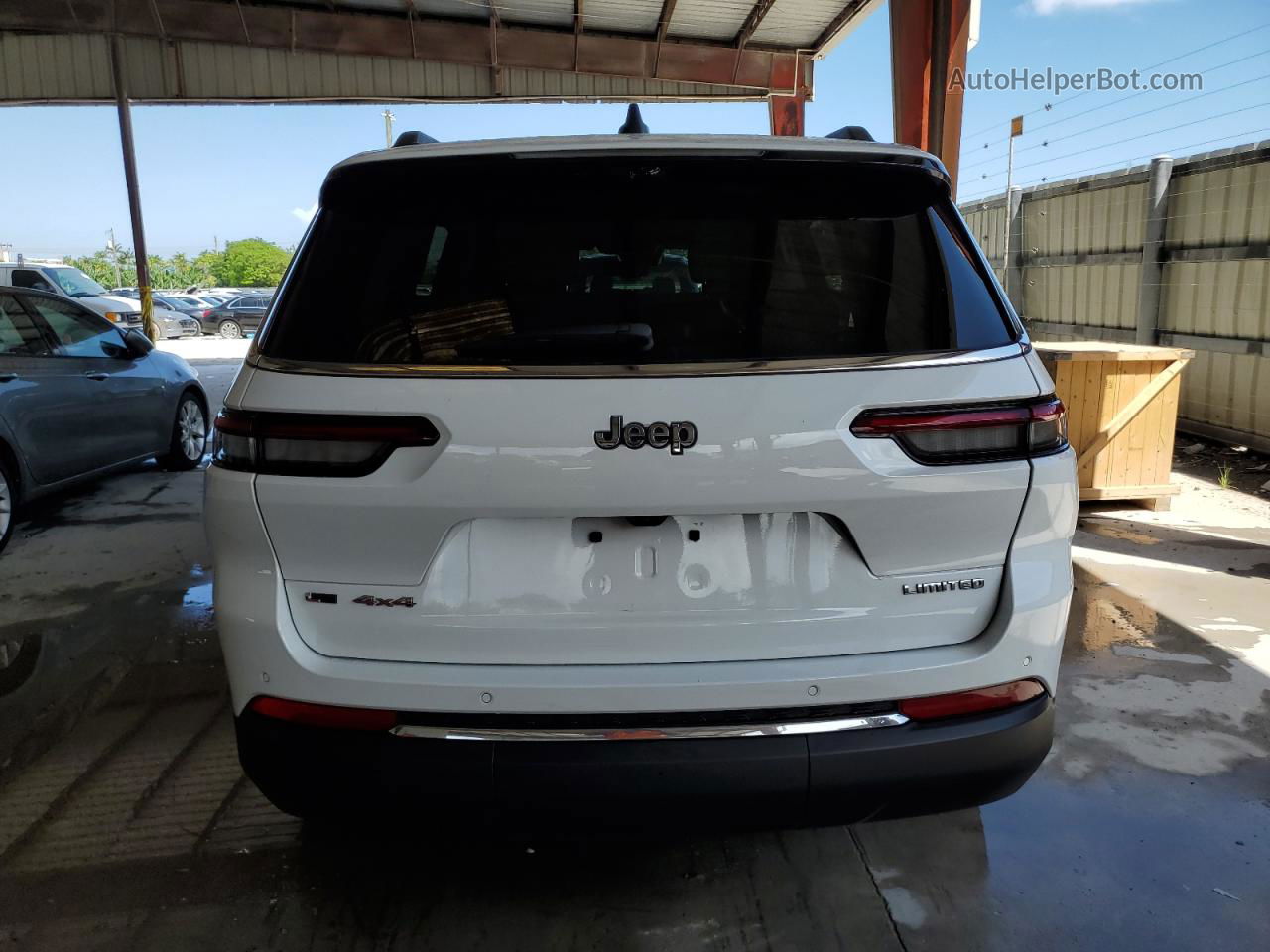 2021 Jeep Grand Cherokee L Limited White vin: 1C4RJKBG8M8106486