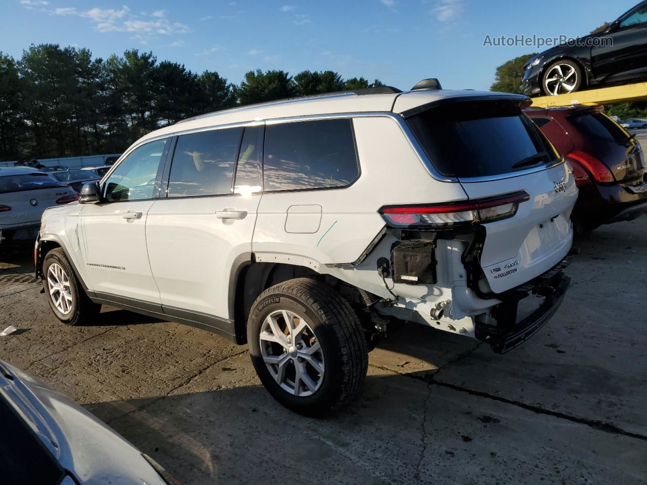 2021 Jeep Grand Cherokee L Limited White vin: 1C4RJKBG8M8187179