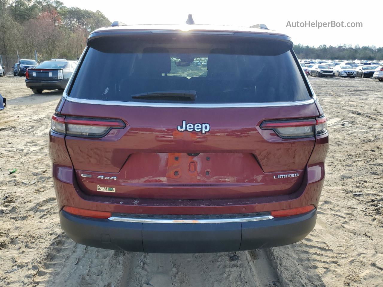 2021 Jeep Grand Cherokee L Limited Red vin: 1C4RJKBG8M8190146