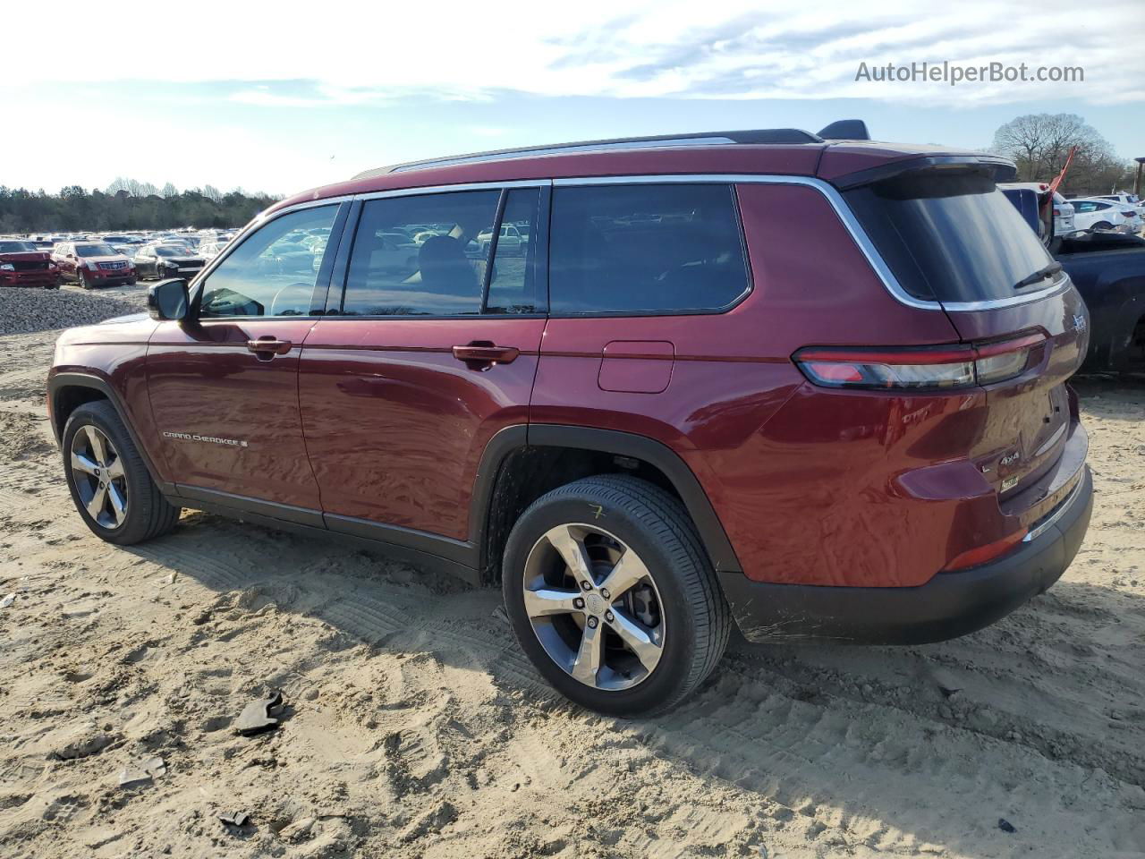 2021 Jeep Grand Cherokee L Limited Red vin: 1C4RJKBG8M8190146