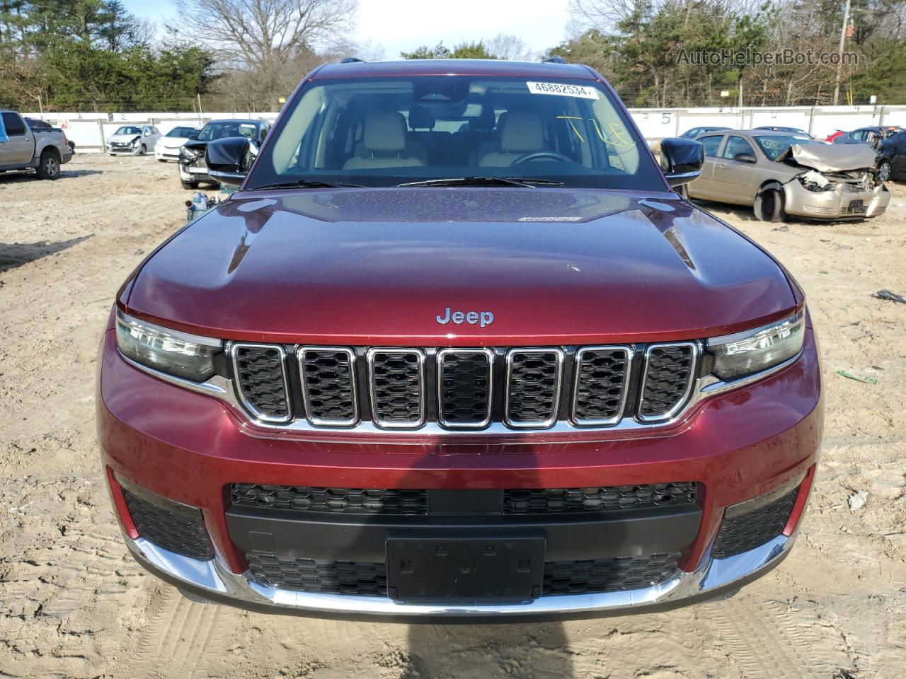 2021 Jeep Grand Cherokee L Limited Red vin: 1C4RJKBG8M8190146