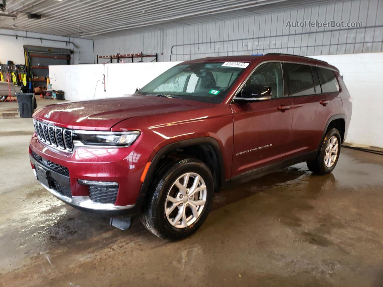 2021 Jeep Grand Cherokee L Limited Burgundy vin: 1C4RJKBG9M8134412