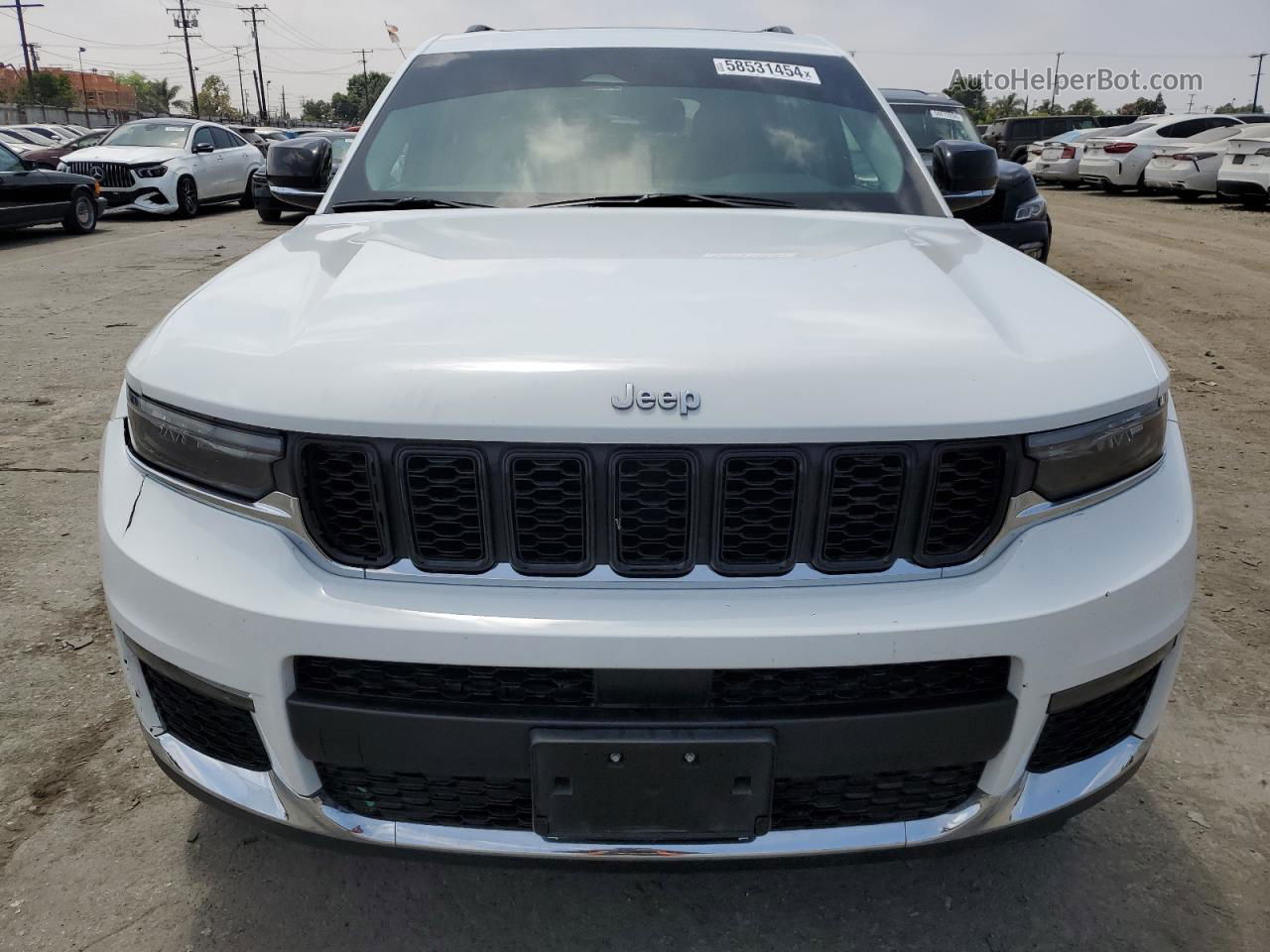 2021 Jeep Grand Cherokee L Limited White vin: 1C4RJKBGXM8188396