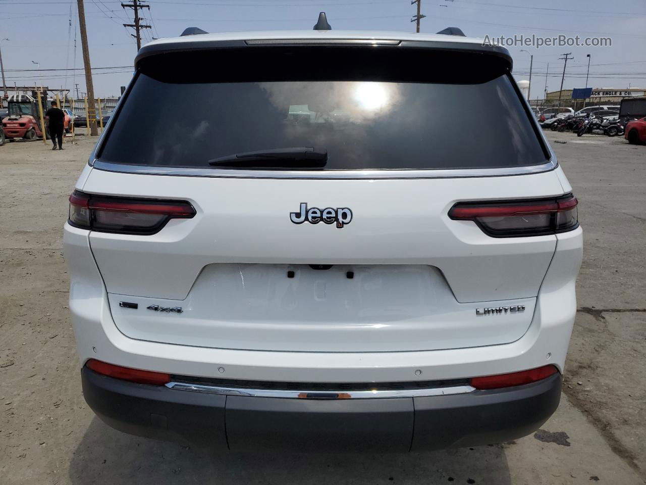 2021 Jeep Grand Cherokee L Limited White vin: 1C4RJKBGXM8188396