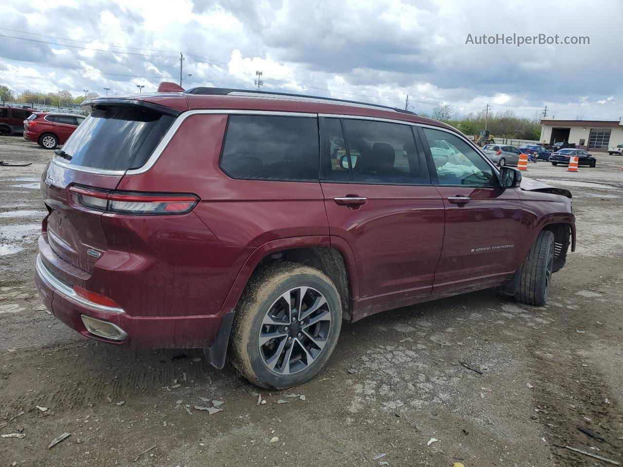 2021 Jeep Grand Cherokee L Overland Red vin: 1C4RJKDG1M8206751