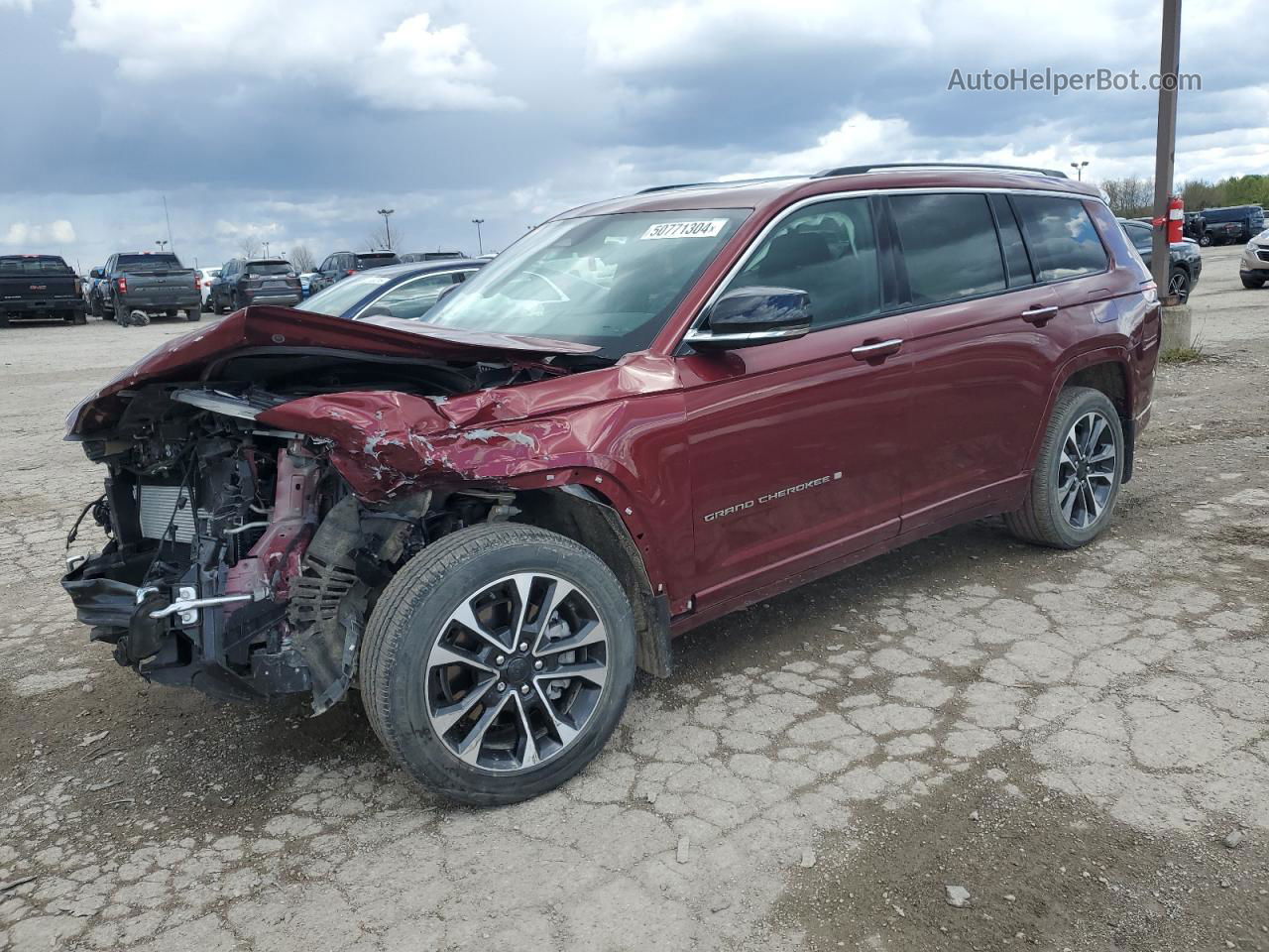 2021 Jeep Grand Cherokee L Overland Red vin: 1C4RJKDG1M8206751