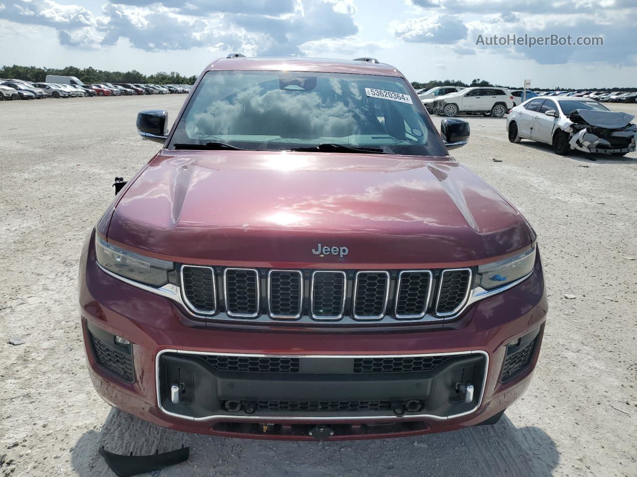 2021 Jeep Grand Cherokee L Overland Red vin: 1C4RJKDG2M8137651