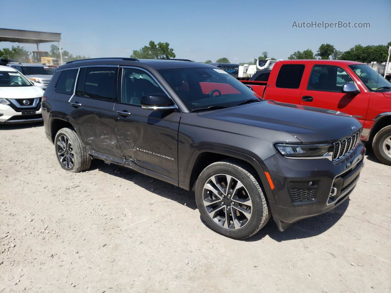 2021 Jeep Grand Cherokee L Overland Угольный vin: 1C4RJKDG2M8206581