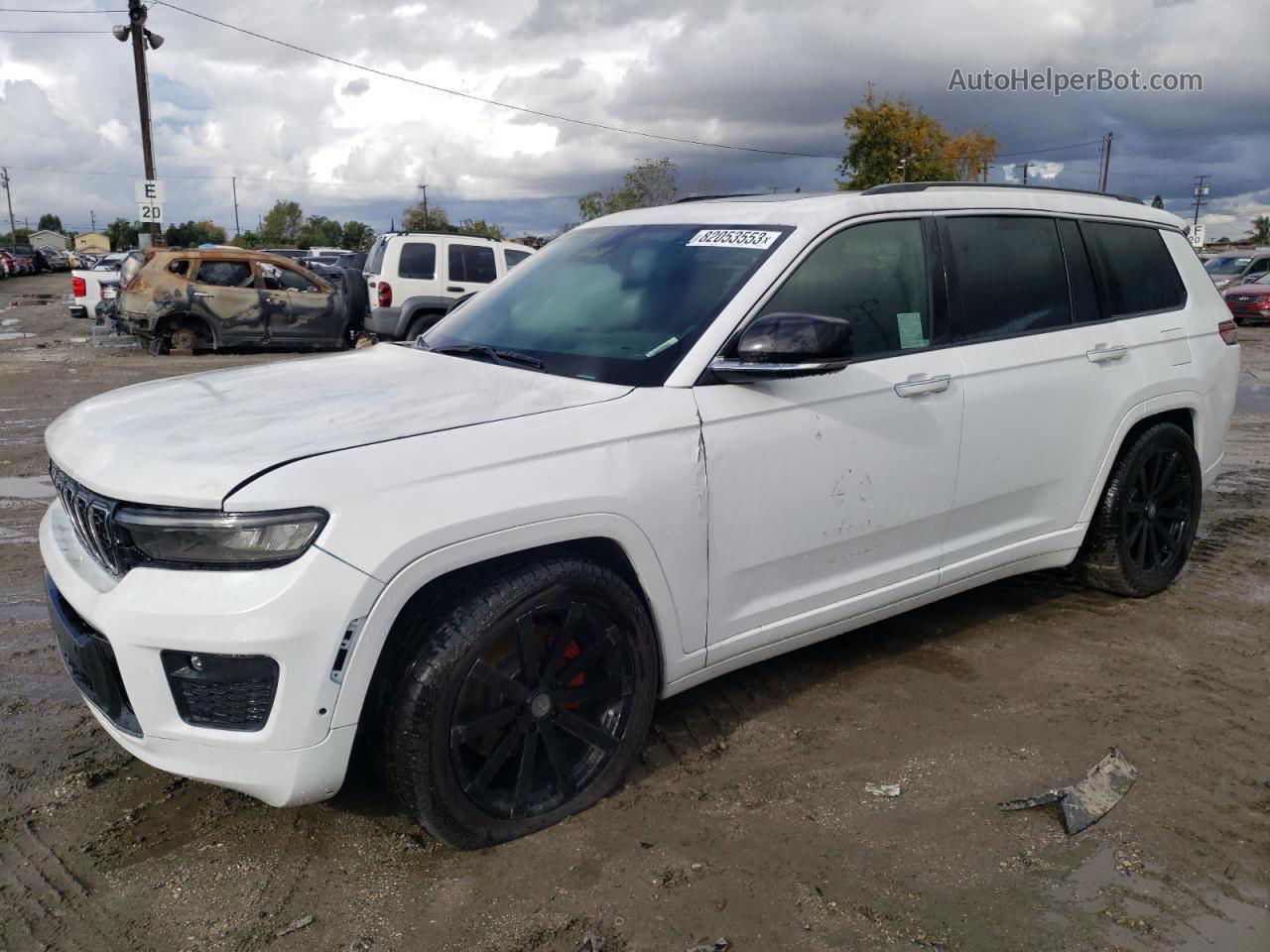 2021 Jeep Grand Cherokee L Overland White vin: 1C4RJKDG6M8123669