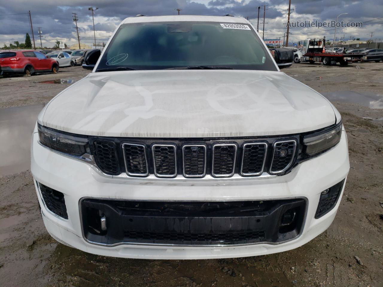 2021 Jeep Grand Cherokee L Overland White vin: 1C4RJKDG6M8123669