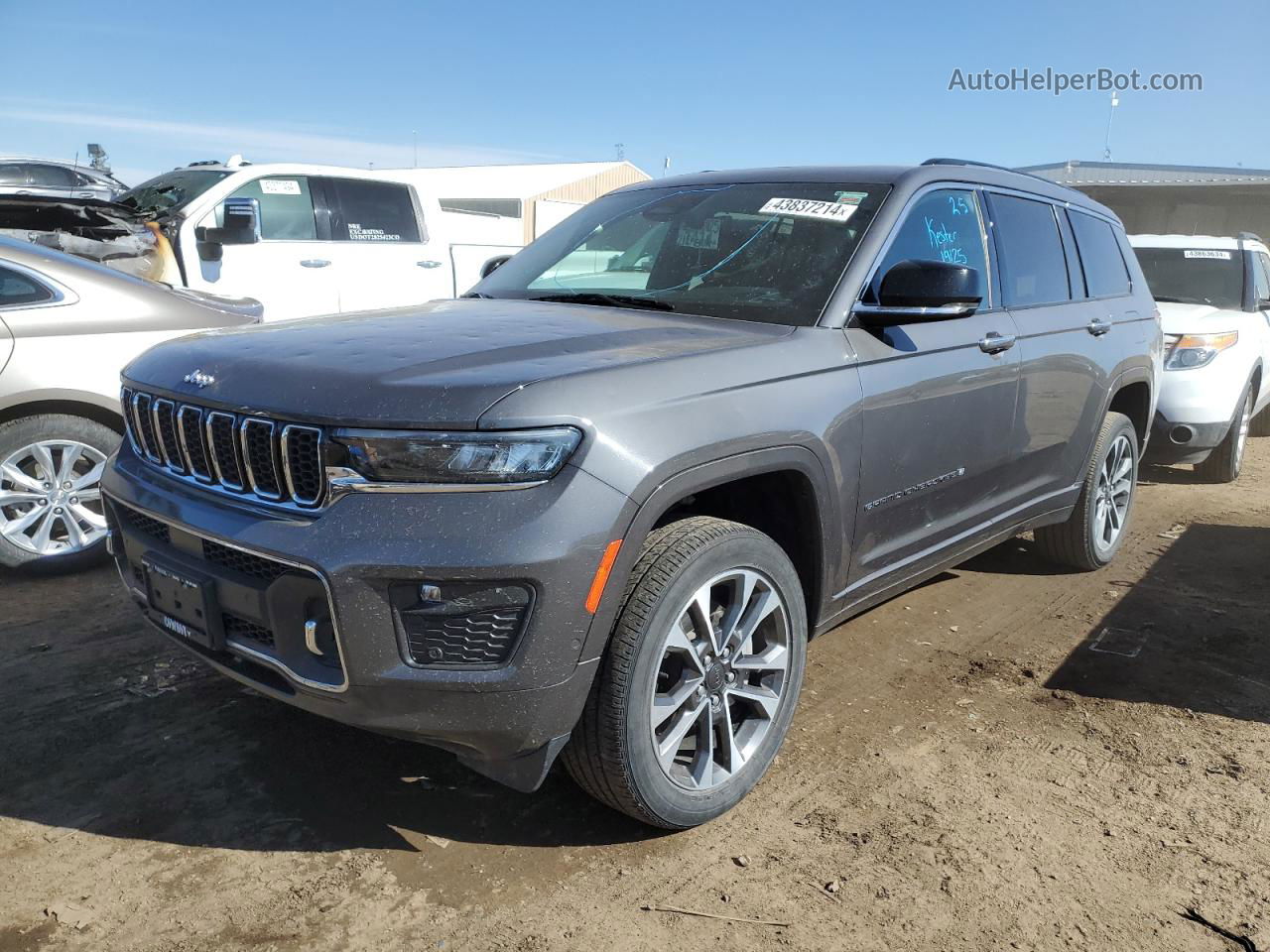 2021 Jeep Grand Cherokee L Overland Серый vin: 1C4RJKDG7M8146765