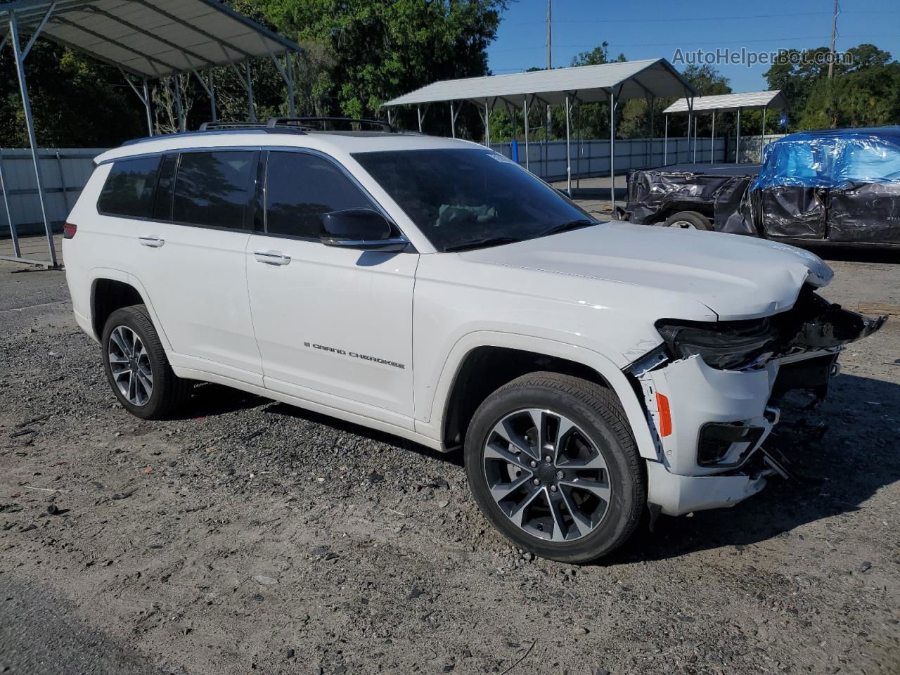 2021 Jeep Grand Cherokee L Overland Белый vin: 1C4RJKDG9M8144418