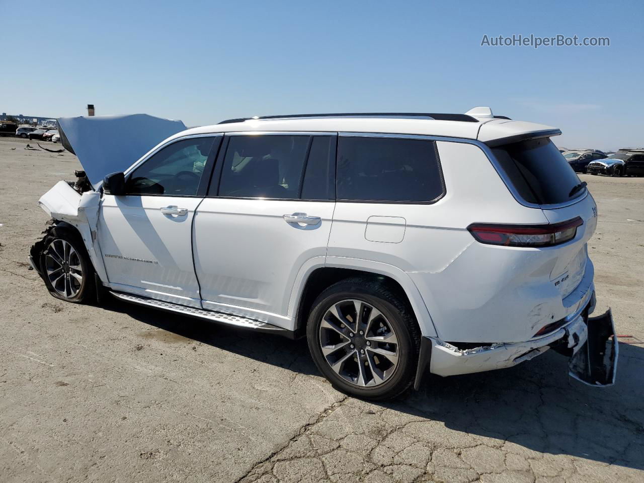 2021 Jeep Grand Cherokee L Overland White vin: 1C4RJKDG9M8177340