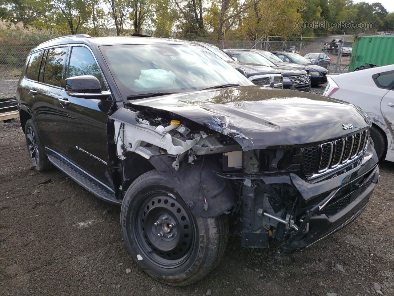 2021 Jeep Grand Cherokee L Overland Black vin: 1C4RJKDGXM8185334