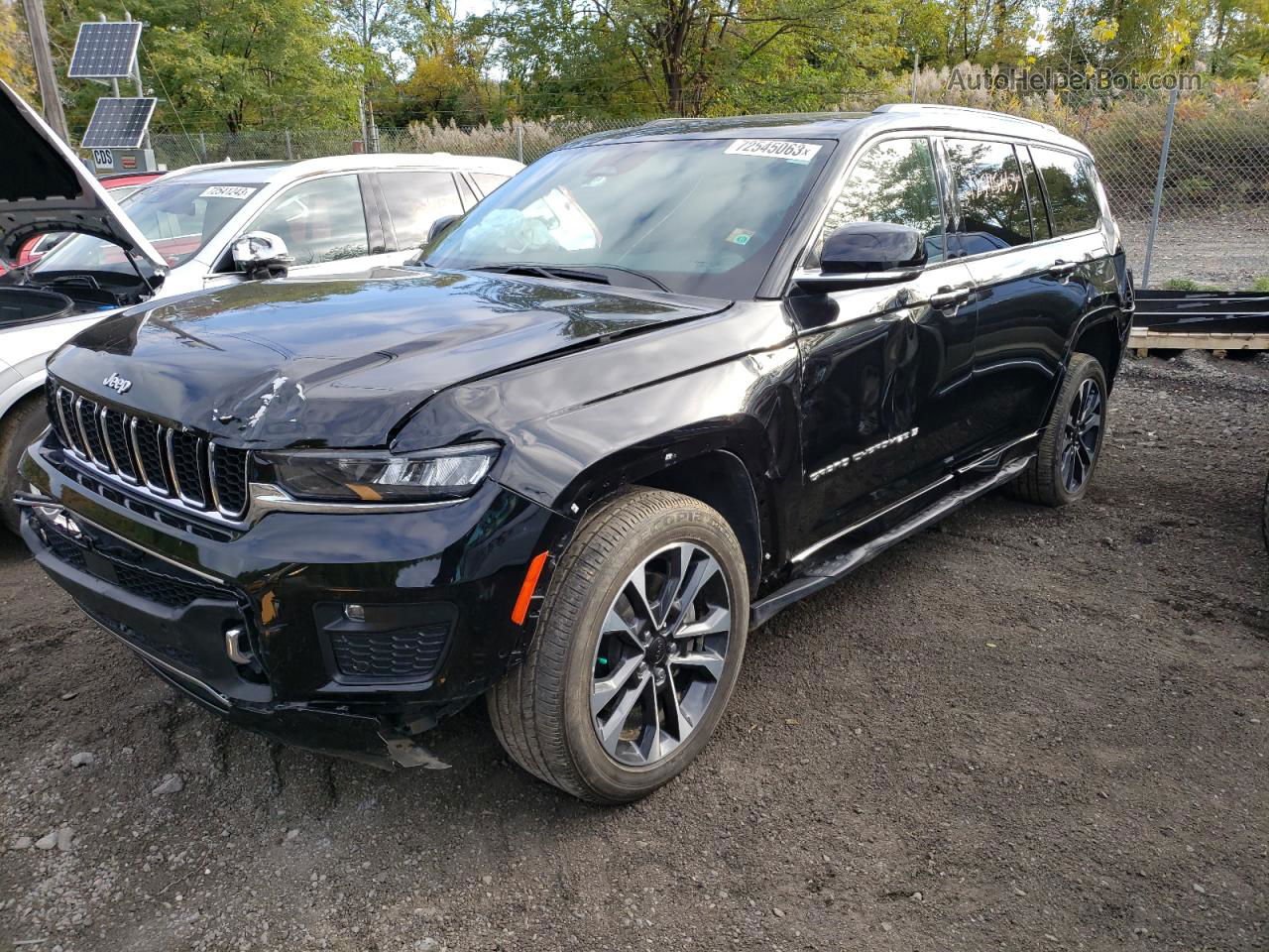 2021 Jeep Grand Cherokee L Overland Black vin: 1C4RJKDGXM8185334