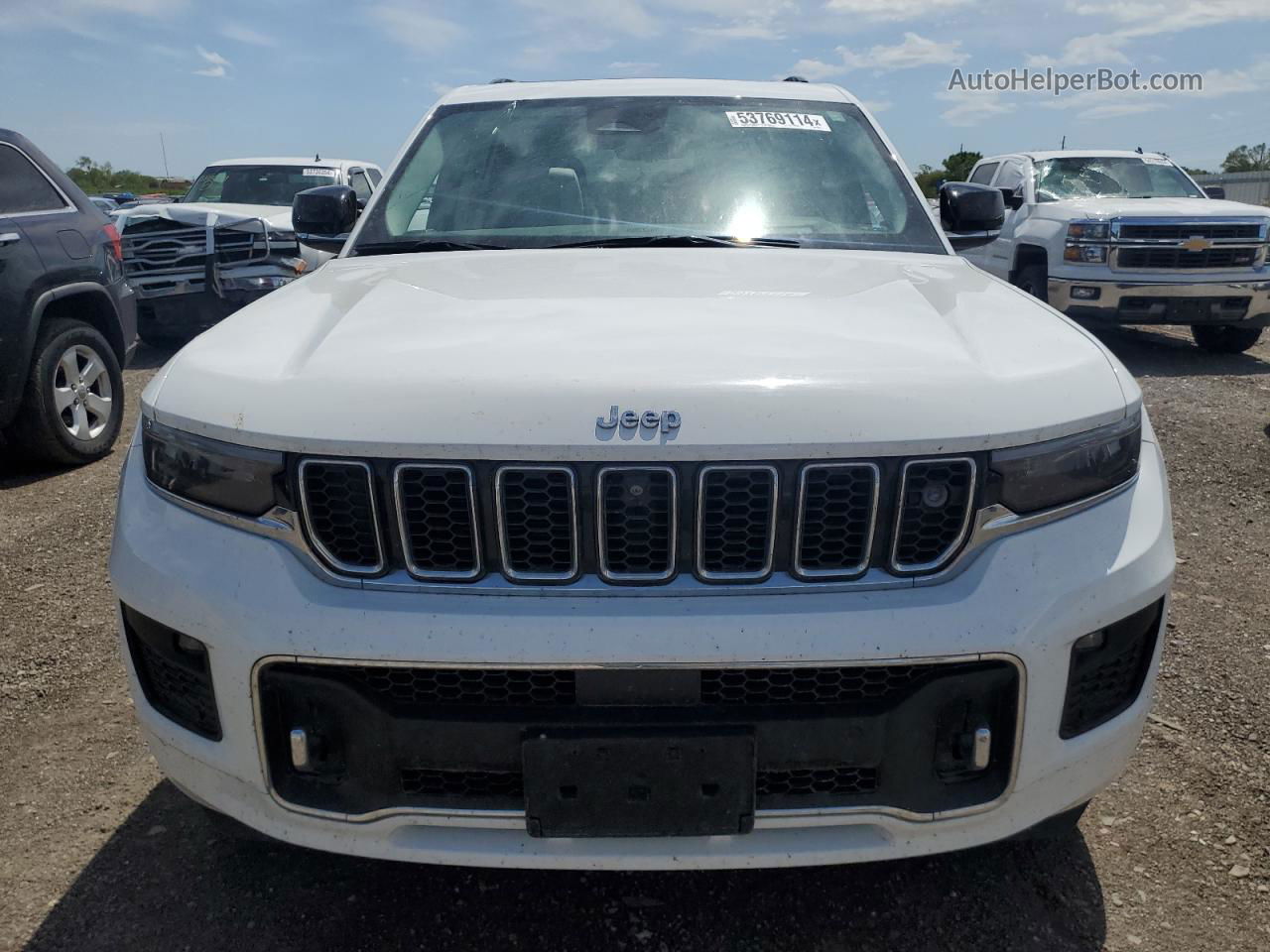 2021 Jeep Grand Cherokee L Overland White vin: 1C4RJKDGXM8212063