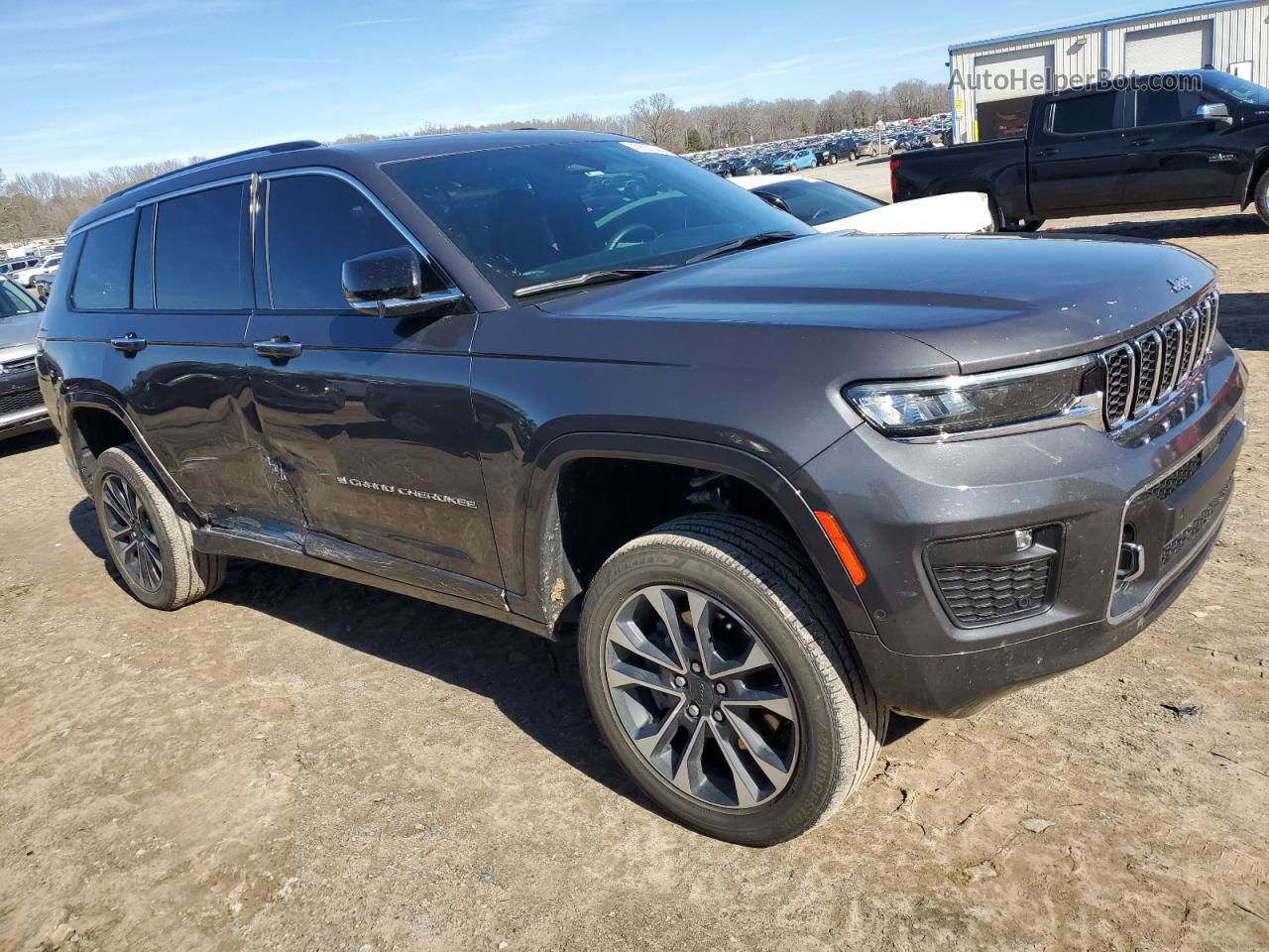 2021 Jeep Grand Cherokee L Overland Gray vin: 1C4RJKDT3M8192140