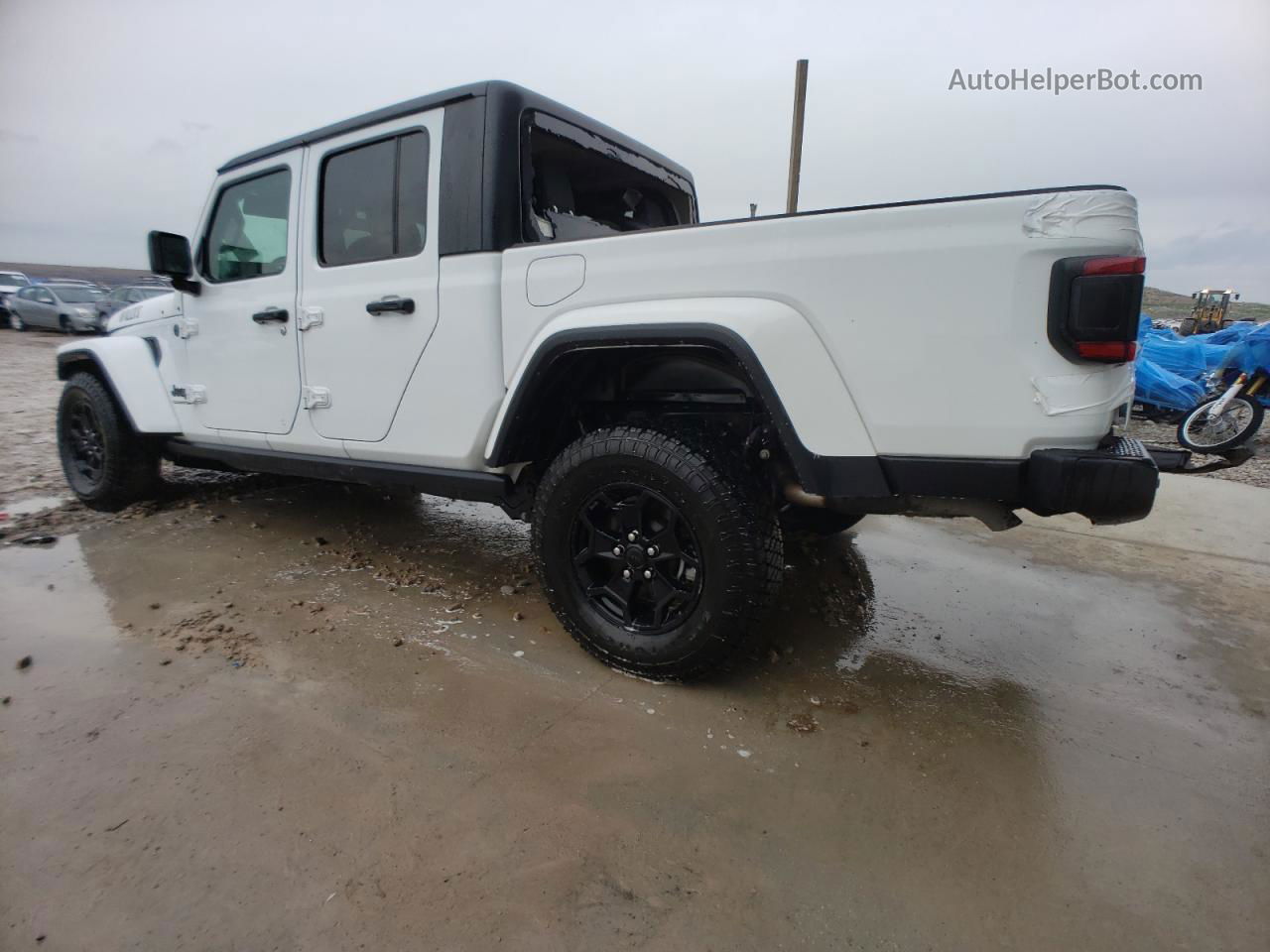 2022 Jeep Gladiator Sport White vin: 1C6HJTAG0NL108158