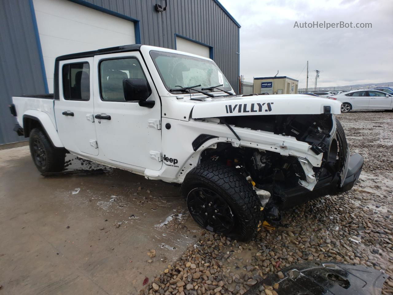 2022 Jeep Gladiator Sport White vin: 1C6HJTAG0NL108158