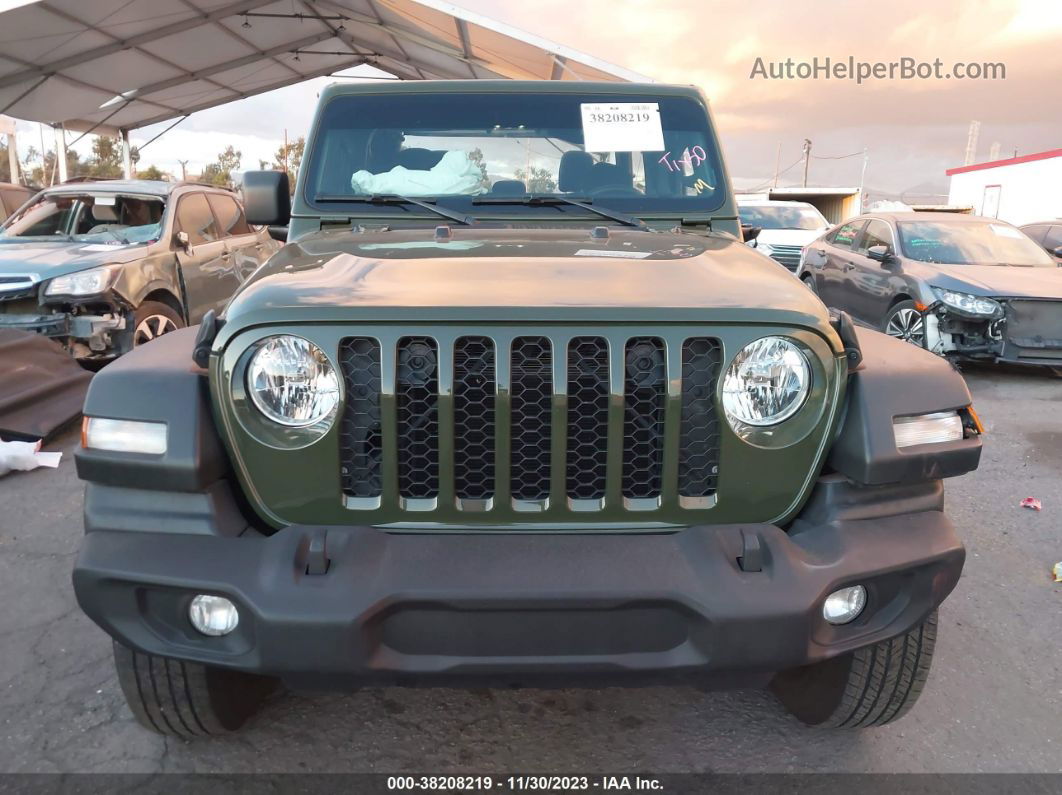 2022 Jeep Gladiator Sport 4x4 Green vin: 1C6HJTAG0NL125963