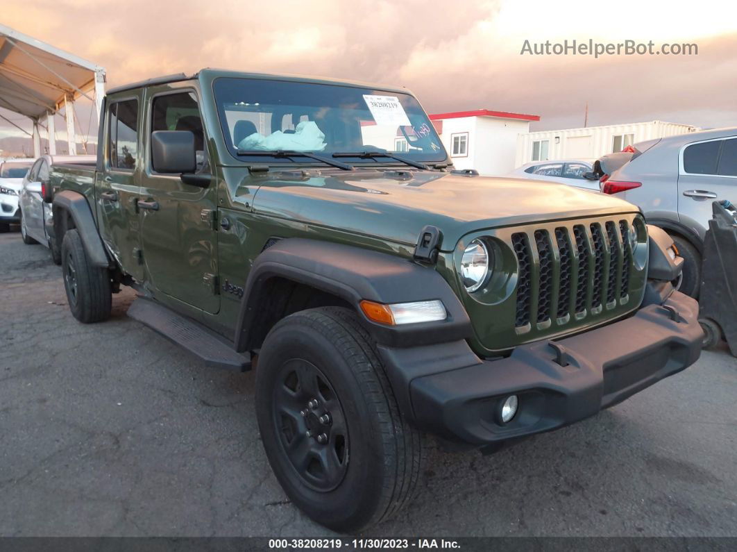 2022 Jeep Gladiator Sport 4x4 Green vin: 1C6HJTAG0NL125963