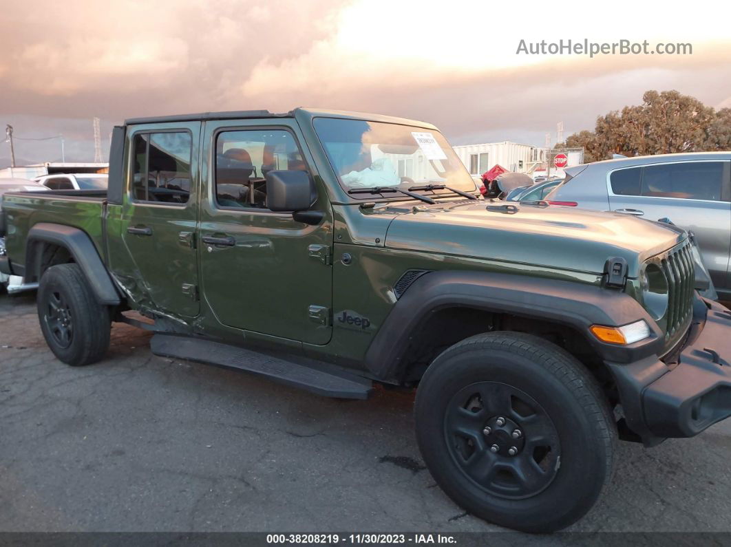 2022 Jeep Gladiator Sport 4x4 Green vin: 1C6HJTAG0NL125963