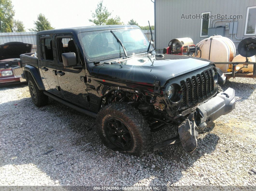 2022 Jeep Gladiator Willys Черный vin: 1C6HJTAG0NL159126