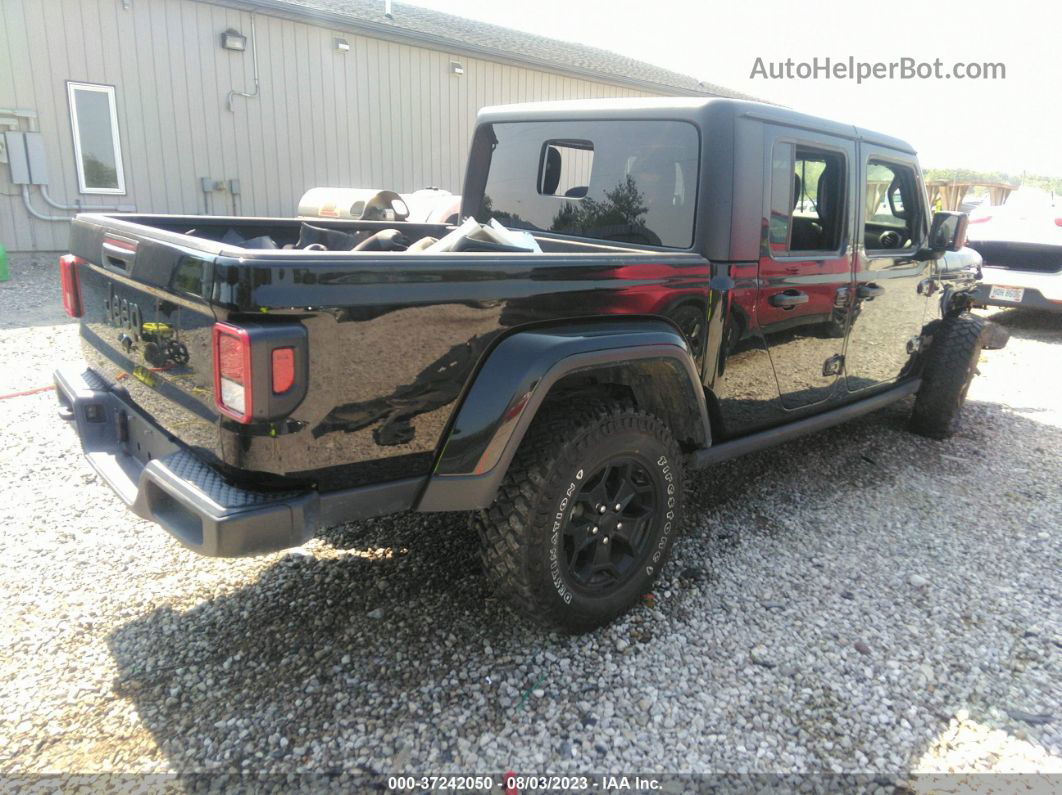 2022 Jeep Gladiator Willys Черный vin: 1C6HJTAG0NL159126