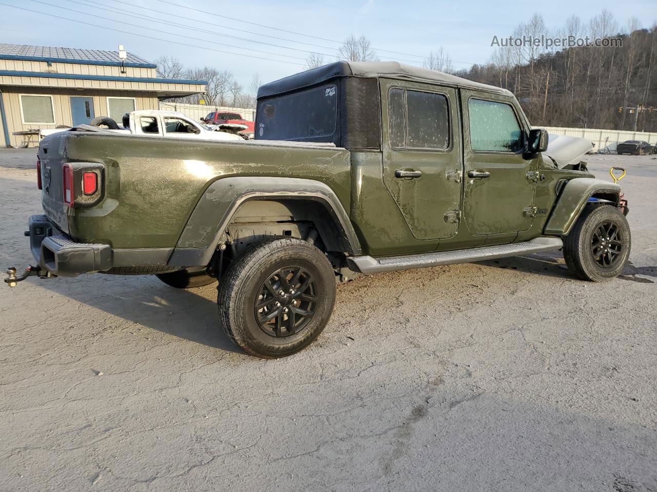 2022 Jeep Gladiator Sport Green vin: 1C6HJTAG1NL129116