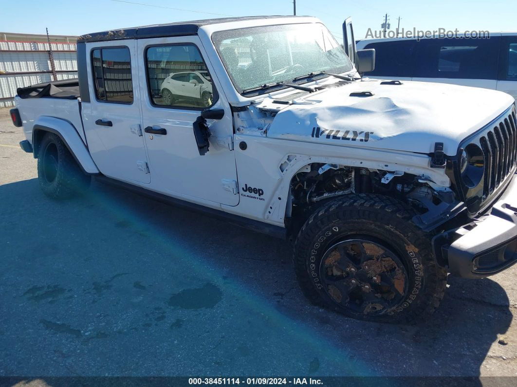 2022 Jeep Gladiator Willys 4x4 White vin: 1C6HJTAG1NL141590