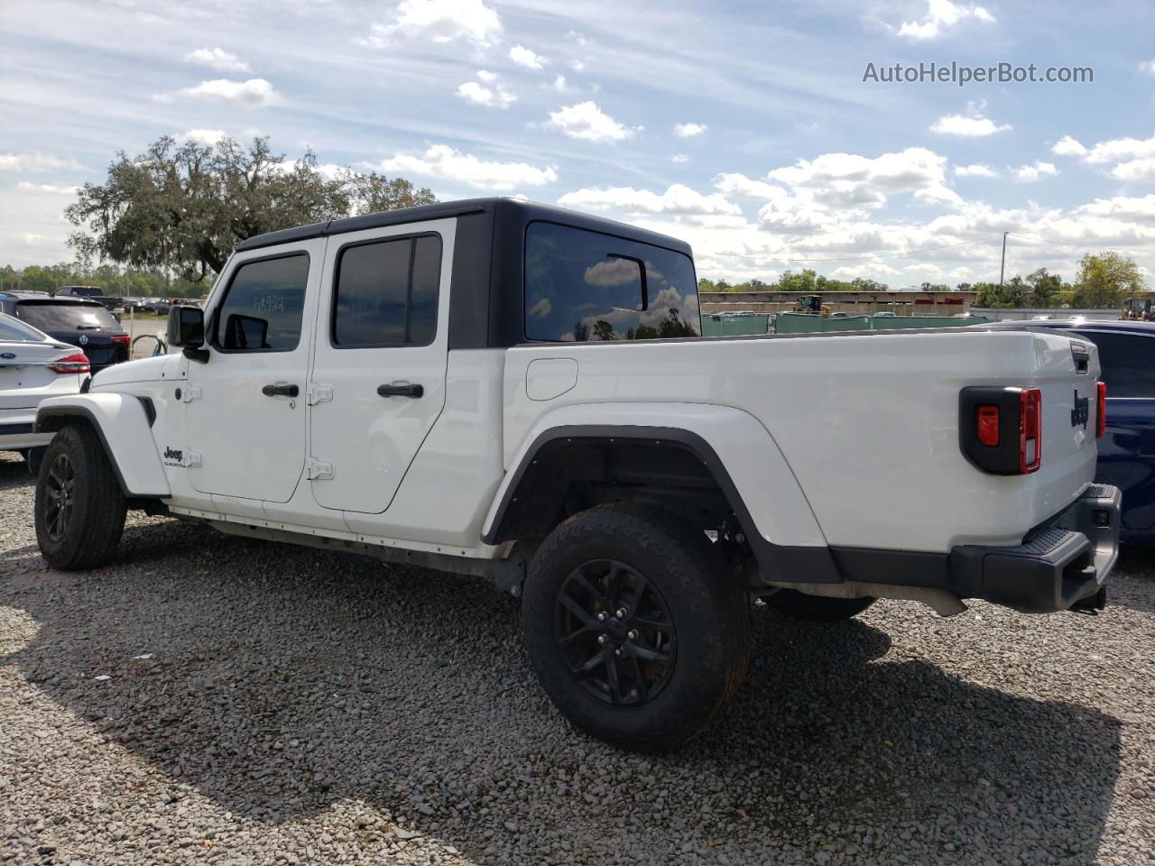 2022 Jeep Gladiator Sport White vin: 1C6HJTAG2NL124751