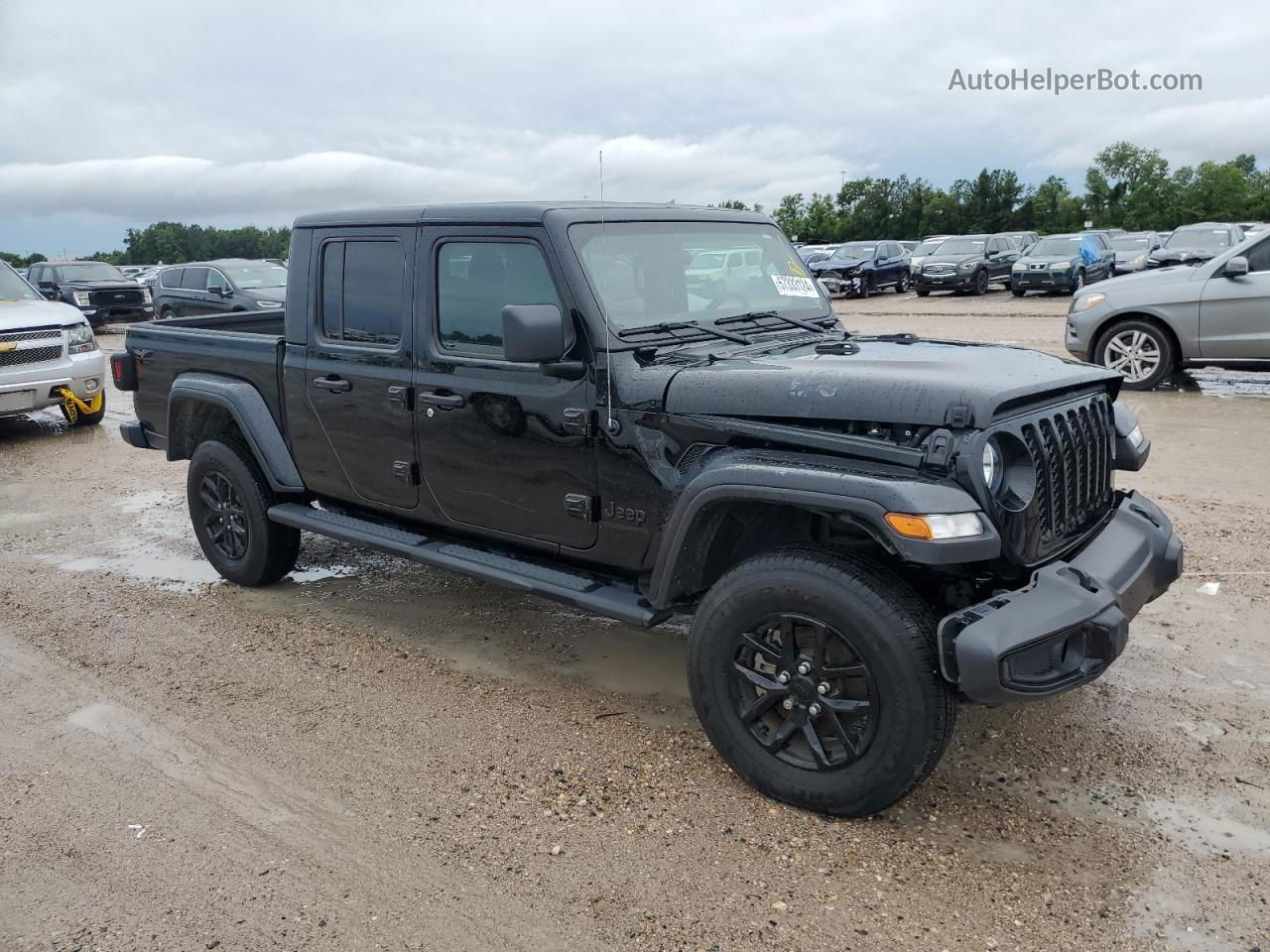 2022 Jeep Gladiator Sport Черный vin: 1C6HJTAG2NL126242