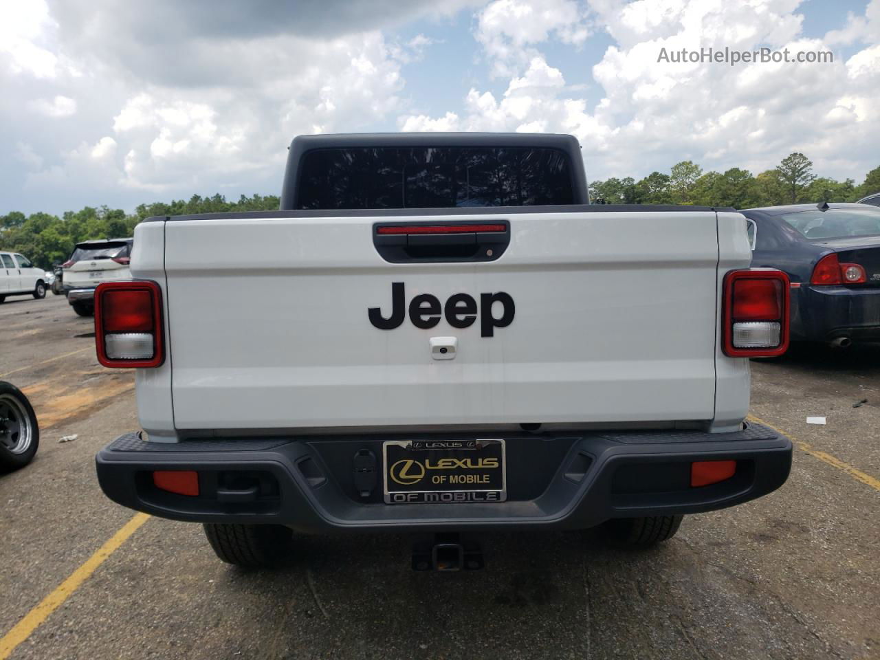 2022 Jeep Gladiator Sport White vin: 1C6HJTAG2NL136625