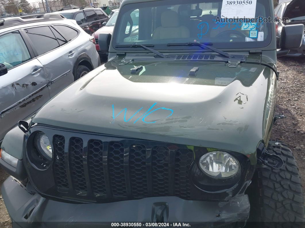 2022 Jeep Gladiator Willys 4x4 Green vin: 1C6HJTAG2NL150234