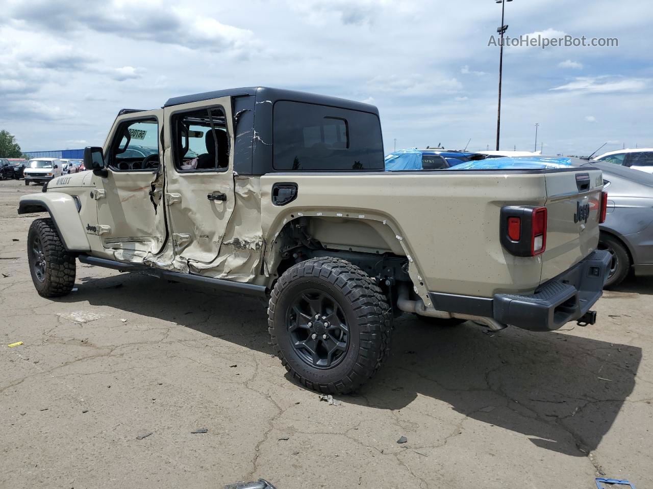 2022 Jeep Gladiator Sport Cream vin: 1C6HJTAG2NL153215