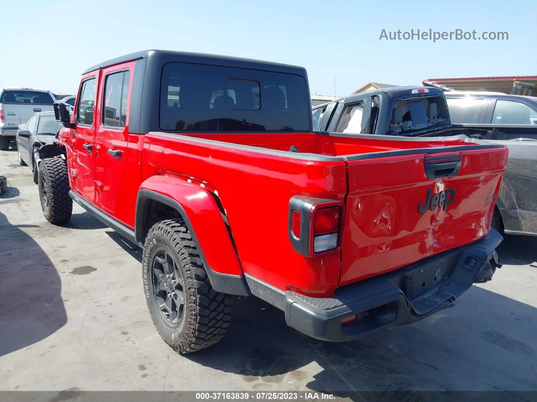 2022 Jeep Gladiator Willys Red vin: 1C6HJTAG2NL159273