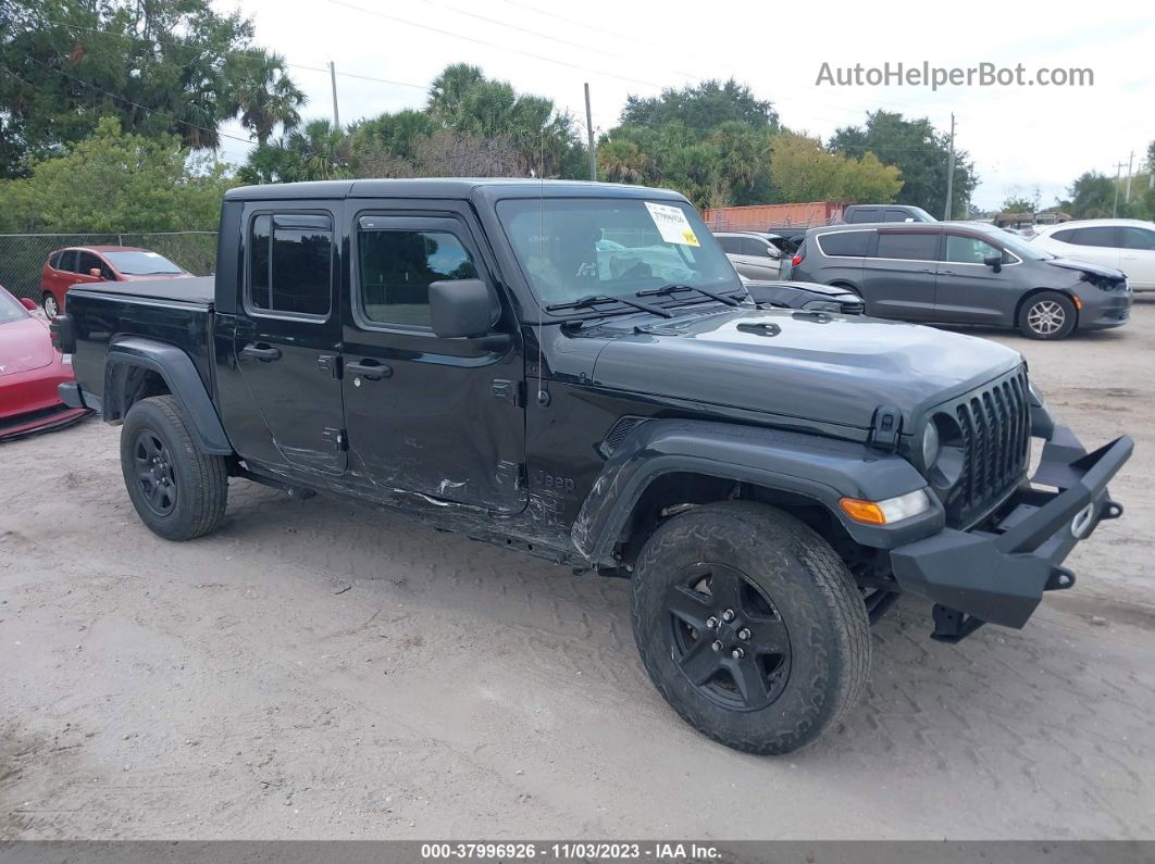 2022 Jeep Gladiator Sport S 4x4 Black vin: 1C6HJTAG4NL106719