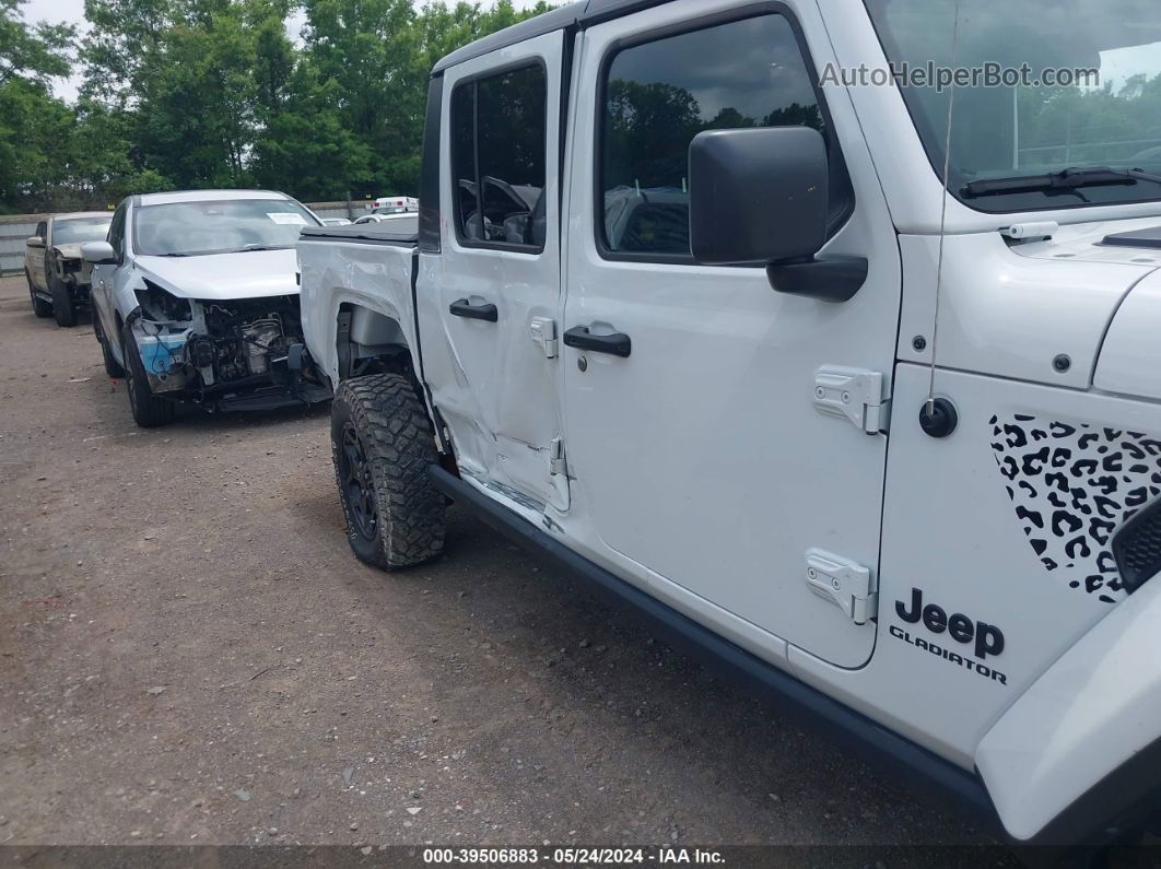 2022 Jeep Gladiator Sport White vin: 1C6HJTAG4NL122340