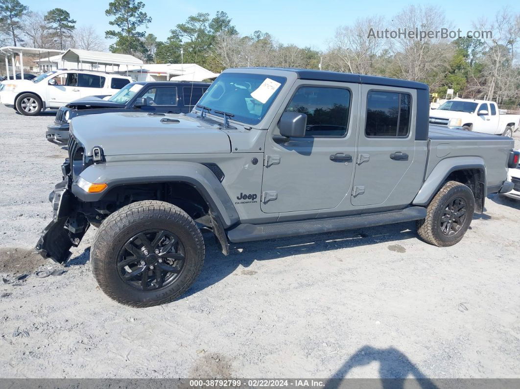 2022 Jeep Gladiator Altitude 4x4 Gray vin: 1C6HJTAG4NL150560