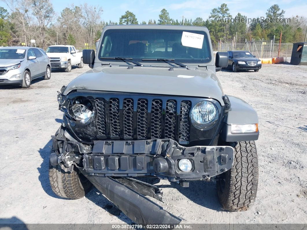 2022 Jeep Gladiator Altitude 4x4 Gray vin: 1C6HJTAG4NL150560