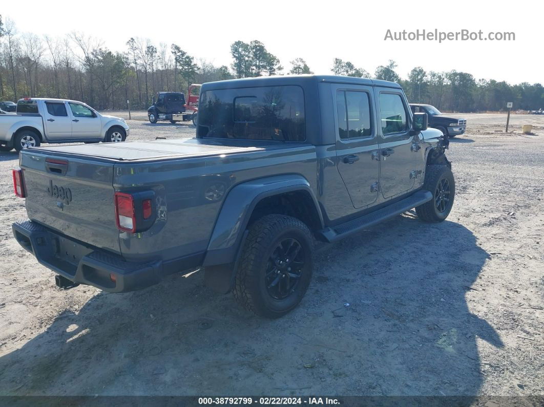 2022 Jeep Gladiator Altitude 4x4 Gray vin: 1C6HJTAG4NL150560