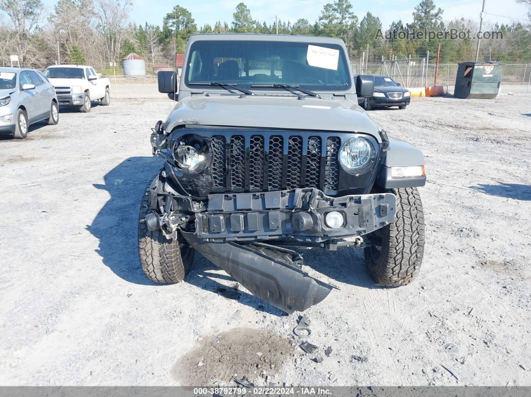 2022 Jeep Gladiator Altitude 4x4 Gray vin: 1C6HJTAG4NL150560