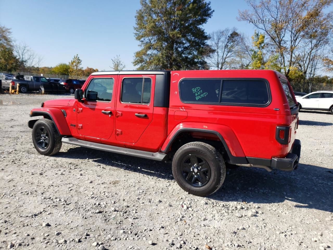 2022 Jeep Gladiator Sport Красный vin: 1C6HJTAG4NL157184