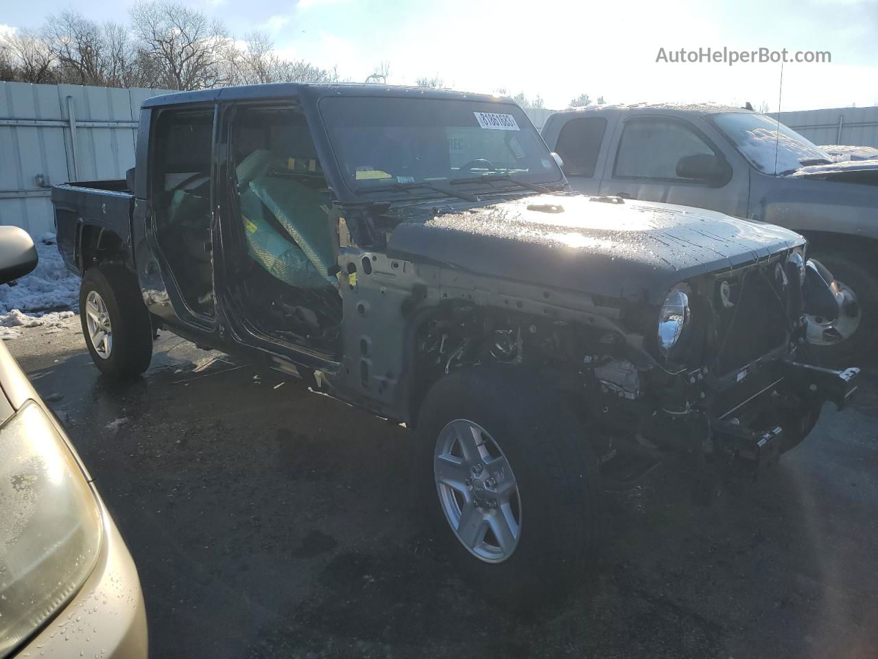 2022 Jeep Gladiator Sport Черный vin: 1C6HJTAG5NL141365