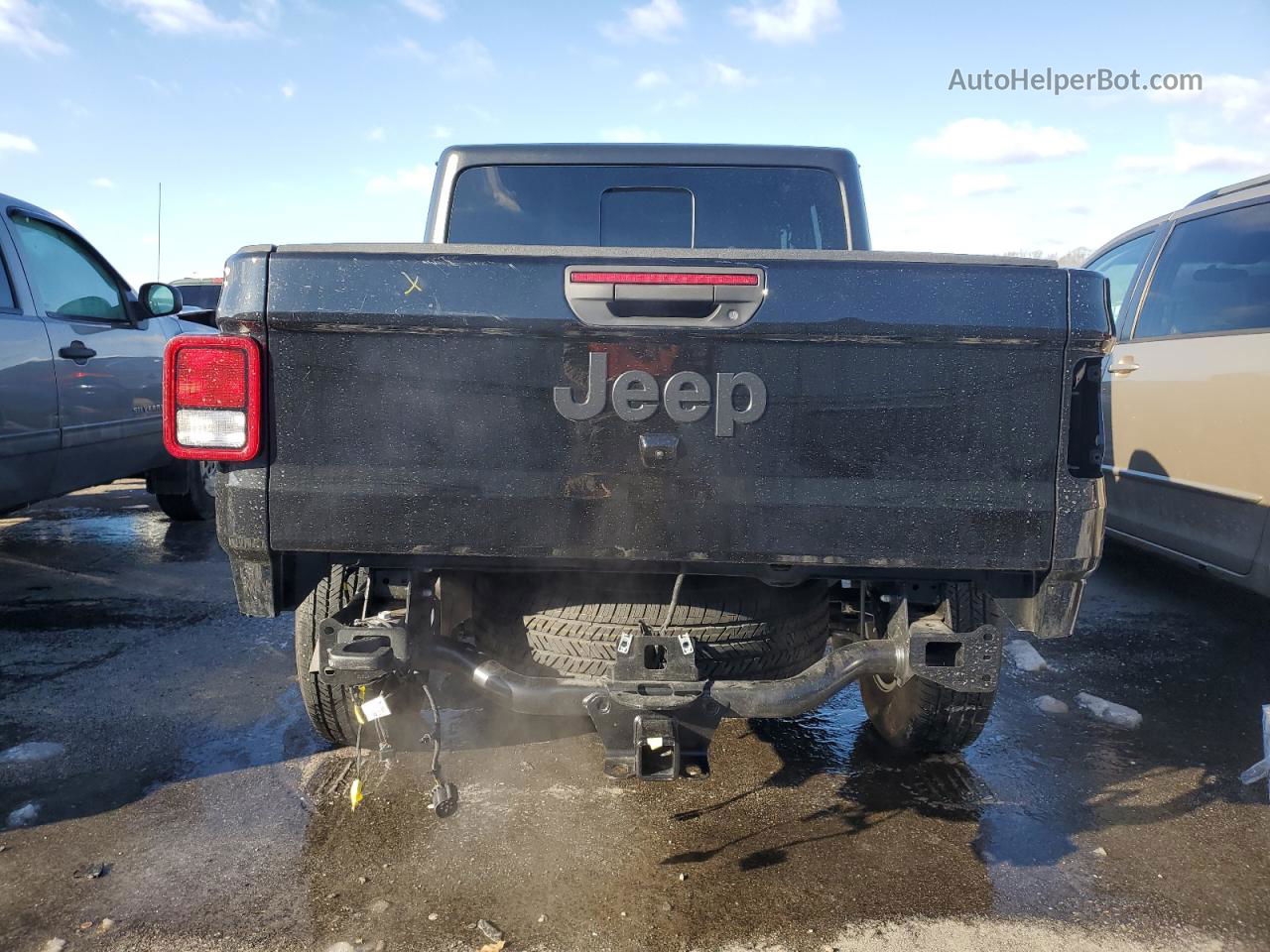 2022 Jeep Gladiator Sport Черный vin: 1C6HJTAG5NL141365